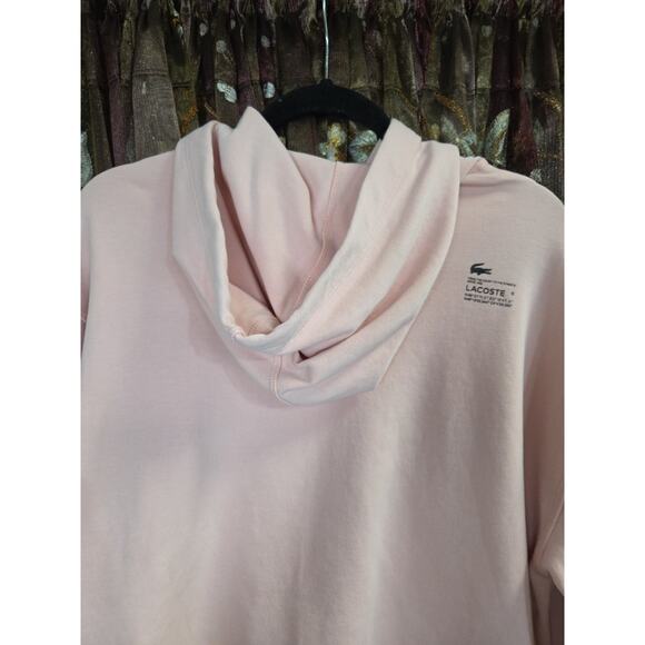 Lacoste Womens Pink Hoodie Cropped Size 42 - Picture 9 of 16